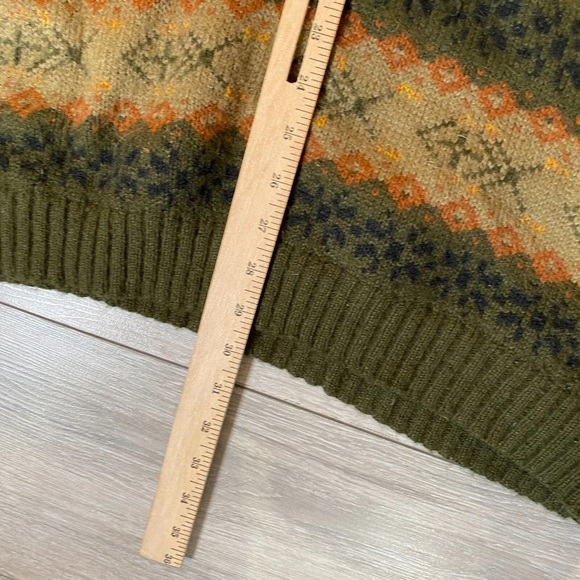 Vintage Alpaca Wool Jumper Chunky Knit Grandad Large - Picture 7 of 8